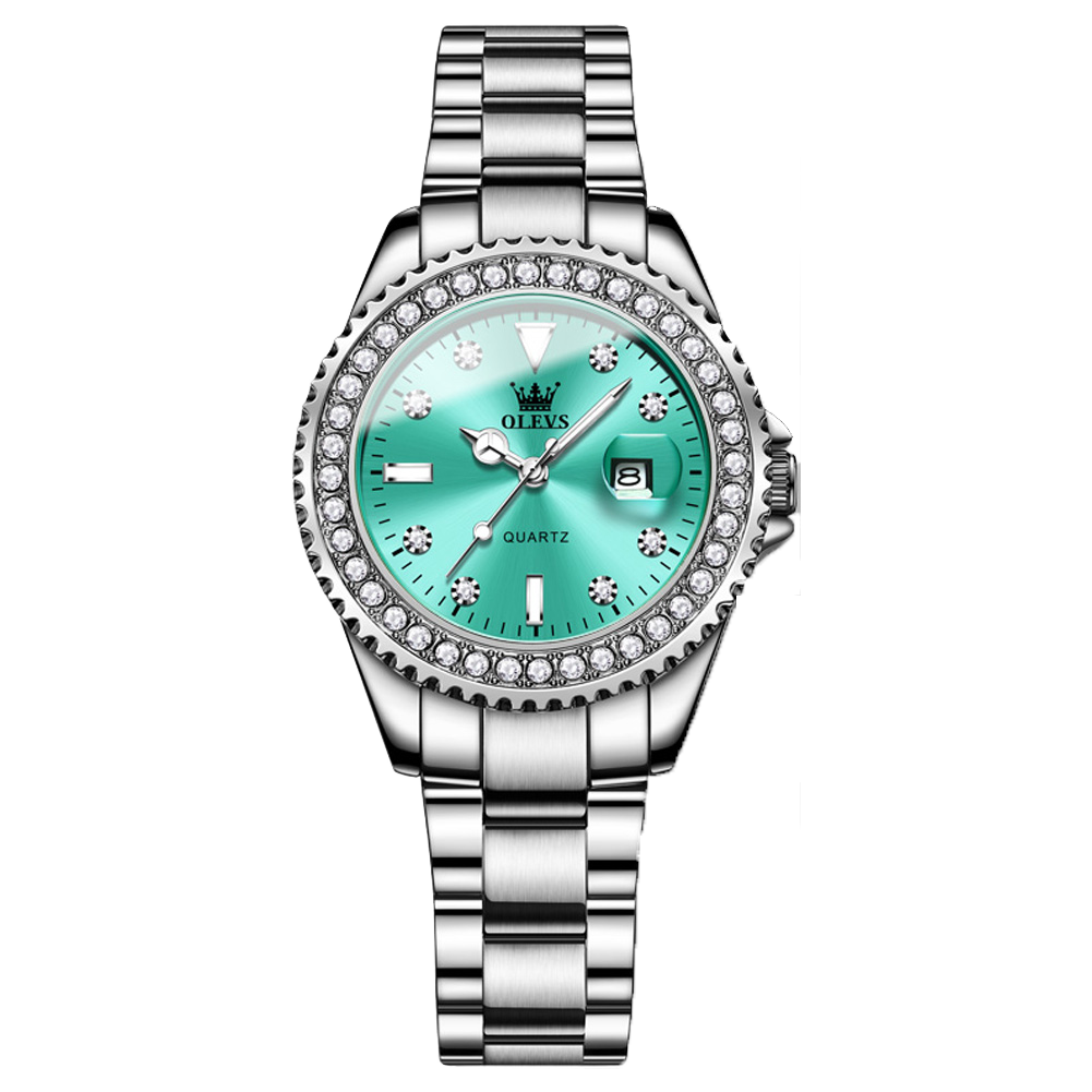 Olevs Crystalina Women Stainless Quartz Watch