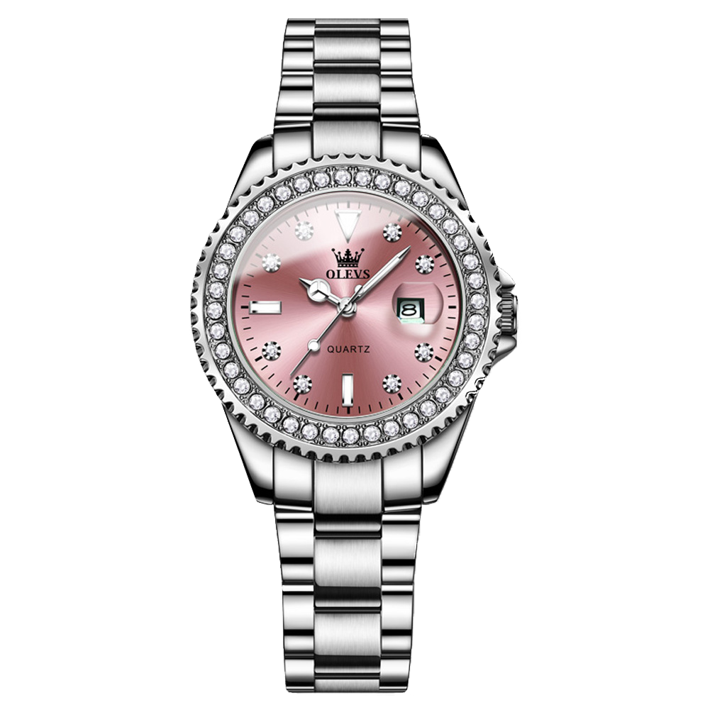 Olevs Crystalina Women Stainless Quartz Watch
