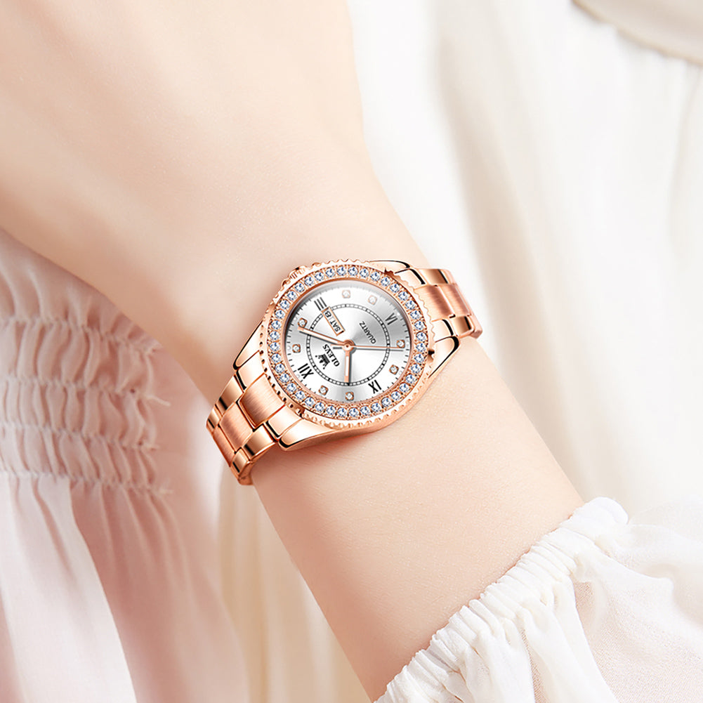 Olevs Ophely Stainless Women Quartz Watch