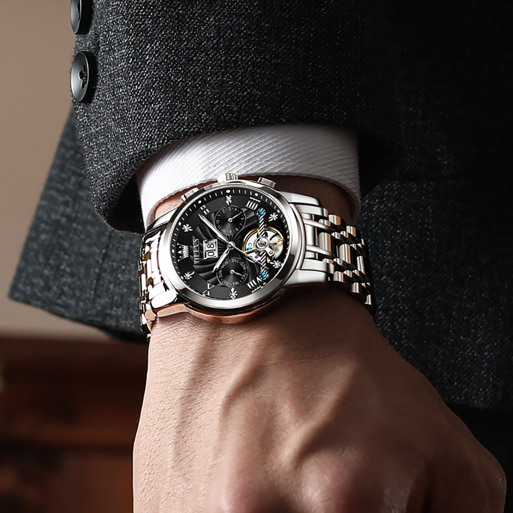 Olevs Tourbillon Automatic Style Watch