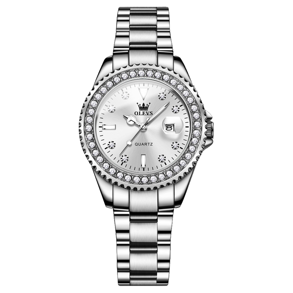 Olevs Crystalina Women Stainless Quartz Watch