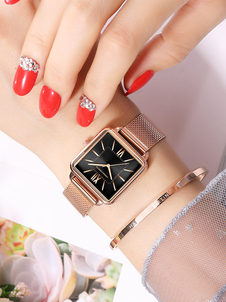 Hannah Martin Cube Women Quartz Watch
