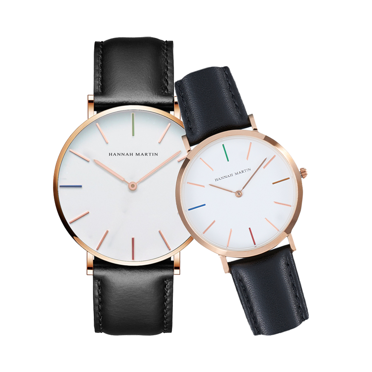 Hannah Martin Classic Hue Couple Watches Set