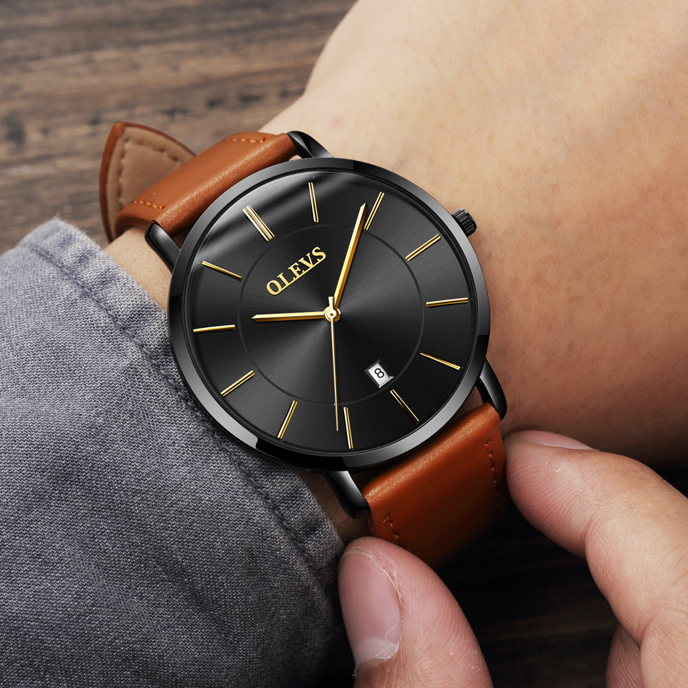 Zephyr 40 Leather Quartz Watch