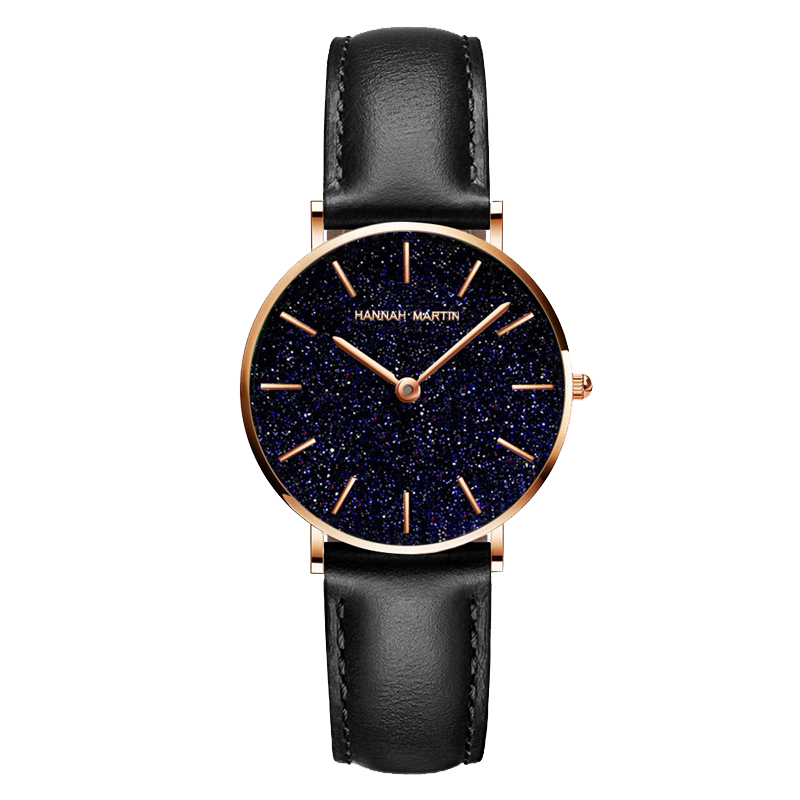 Hannah Martin Galaxious Women Leather Quartz Watch – Watches X Lab