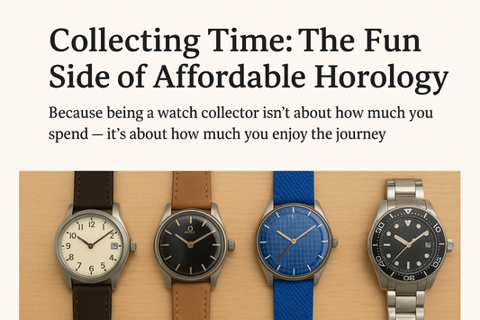 Watch collecting journey — from entry-level timepieces to mechanical classics.