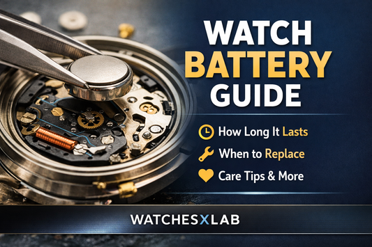 quartz watch battery inside watch movement