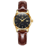 Olevs Classic Leather Black and Brown