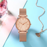 Hannah Martin Crystal Roman Marker Rose Gold