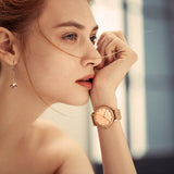 Hannah Martin Crystal Marker Dial Ring Rose Gold
