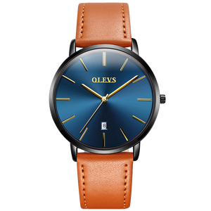 Olevs Ultra Light 40 - BC-Blue with Brown Strap