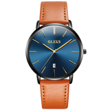 Olevs Ultra Light 40 - BC-Blue with Brown Strap