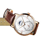Olevs Tracker Men Leather Quartz Watch