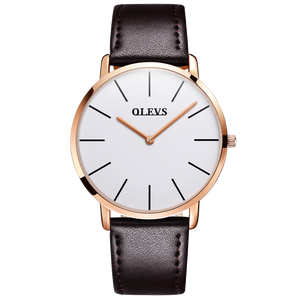 Olevs Classic The 40 White and Dark Brown