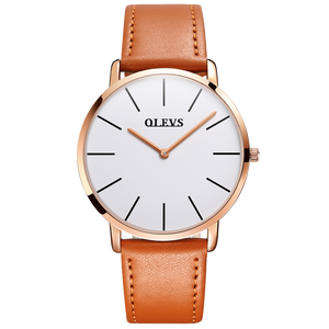 Olevs Classic The 40 White and Light Brown