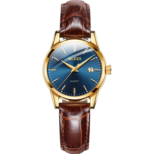 Olevs Classico 29 Leather Women Quartz Watch