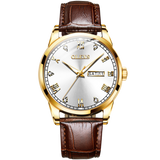 Olevs Classic Crystal Roman Marker 39 White and Brown