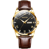 Olevs Classic Crystal Roman Marker 39 Black and Brown