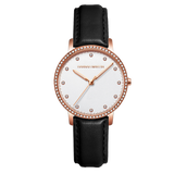 Hannah Martin Crystal Marker Ring White with Black Strap