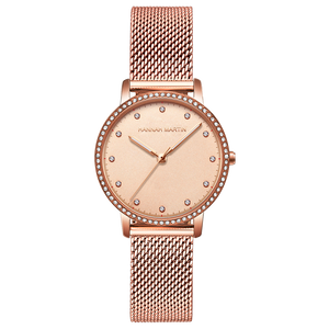Hannah Martin Crystal Marker Dial Ring Rose Gold