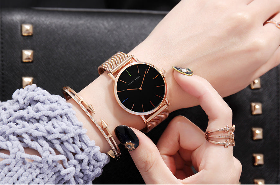 Wrist Watch Hannah Martin Uhren Hannah Martin Men's 30m Rose Gold