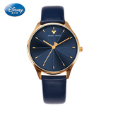 Disney Gold Mickey Character Dial Women Watch - Navy Blue