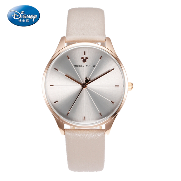 Disney Gold Mickey Character Dial Women Watch - Grey