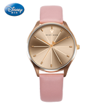 Disney Gold Mickey Character Dial Women Watch - Pink