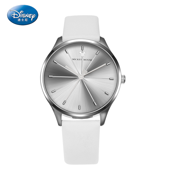 Disney Gold Mickey Character Dial Women Watch - White