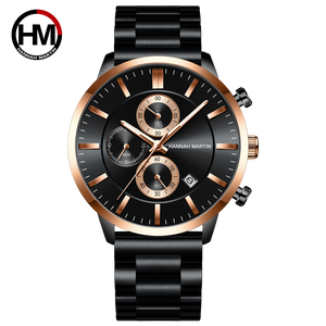 Hannah Martin Retour-I Men Chronograph Watch - Rose Black