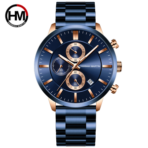Hannah Martin Retour-I Men Chronograph Watch - Rose Blue