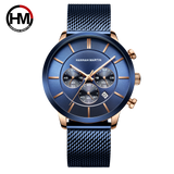 Hannah Martin Retour-II Men Chronograph Watch - Rose Blue