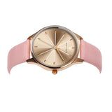 Disney Gold Mickey Character Dial Women Watch - Pink