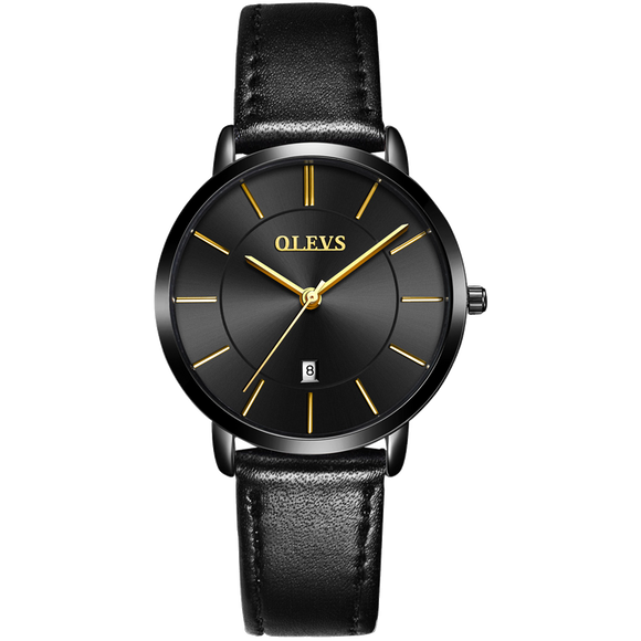 Olevs Ultra Light 40 BC-Black with Black Strap