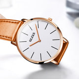 Olevs Classic The 40 White and Light Brown