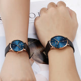 Olevs Ultra Light 33 - GC-Blue with Brown Strap