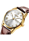 Olevs Classic Crystal Roman Marker 39 White and Brown