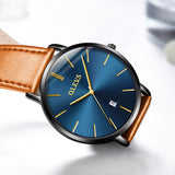 Olevs Ultra Light 40 - BC-Blue with Brown Strap