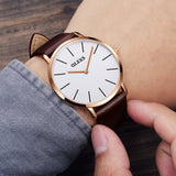 Olevs Classic The 40 White and Dark Brown