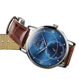 Olevs Tracker Men Leather Quartz Watch -