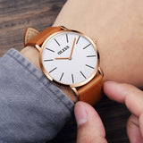 Olevs Classic The 40 White and Light Brown