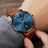 Olevs Ultra Light 40 - BC-Blue with Brown Strap